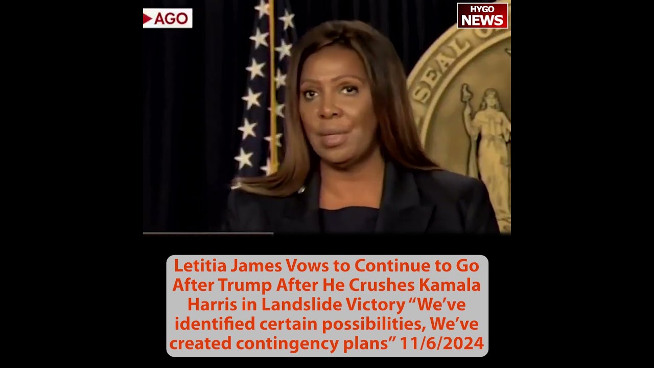 Letitia James Vows to Continue to Go After Trump After He Crushes Kamala in Landslide Victory