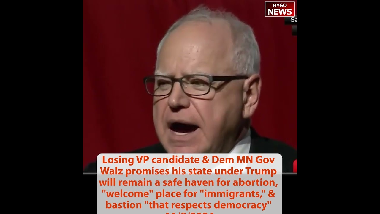 Losing VP candidate & Dem MN Gov Walz promises remain safe haven “welcome” place for immigrants