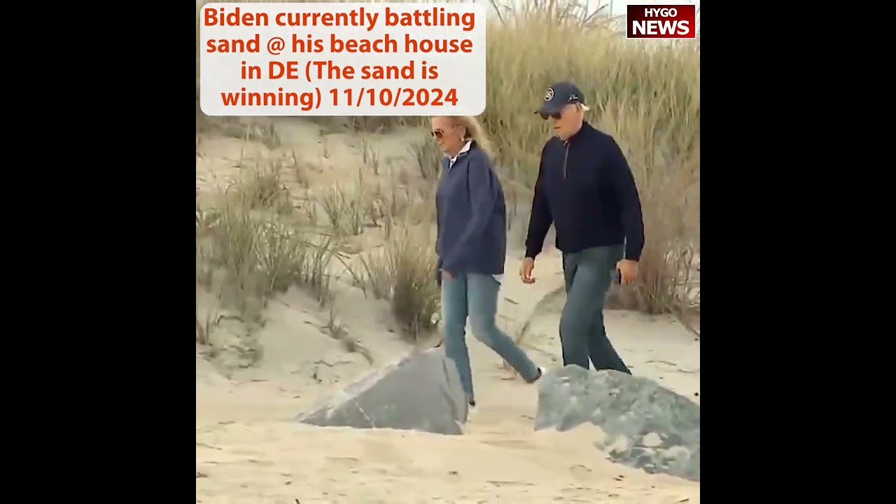 Biden is currently battling the sand, gonna see Trump on Wednesday, still a ‘threat to democracy’?