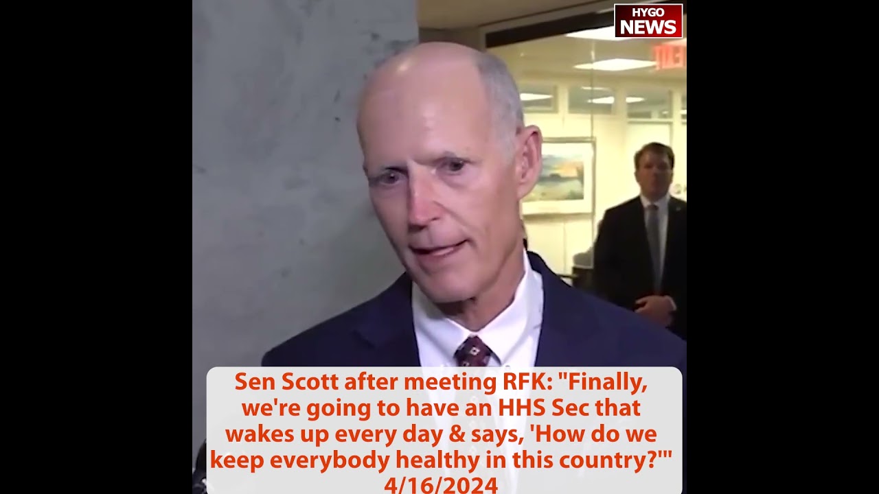 Sen Scott after meeting RFK: Finally wakes up every day & says, How do we keep everybody healthy?