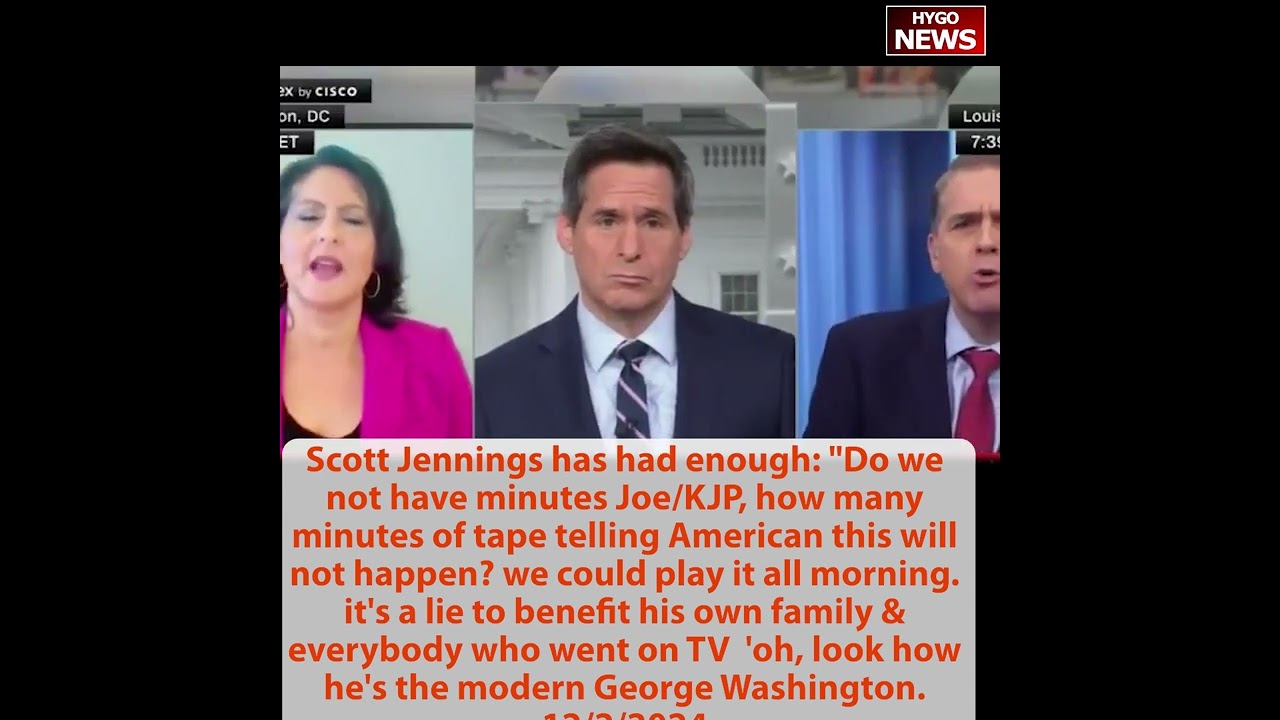 Jennings absolutely NUKES Biden pardoning son Hunter, lying over a year many minutes of tape