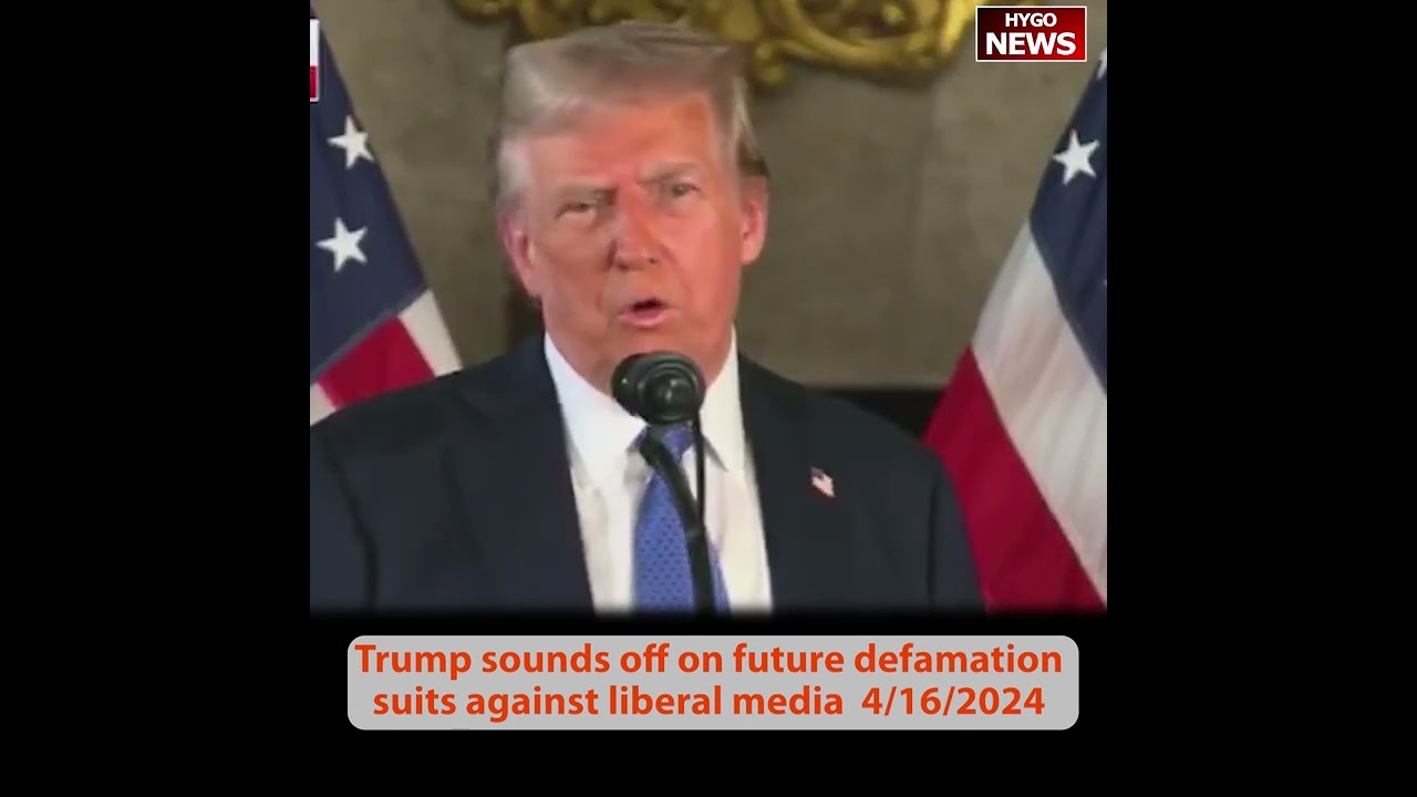 Trump on future defamation suits against liberal media: Des Moines R, 60 minutes, NYT Pultizer Prize