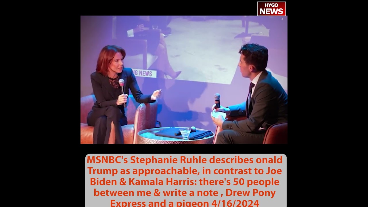 MSNBC’s Stephanie Ruhle on Trump approachable; Trump unprecedented access not threat to free press