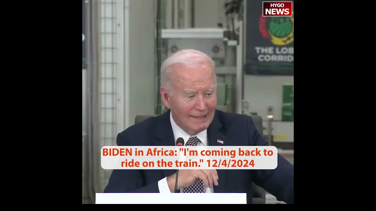 Biden dozes off during meeting with African leaders, I’m coming back to ride on the train