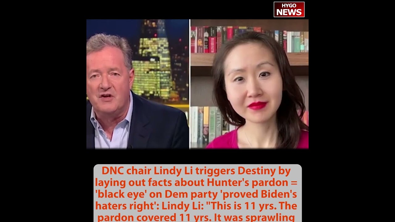 DNC chair Lindy Li triggers Destiny: Biden’s pardon so incredibly ironic, laptop just made up story