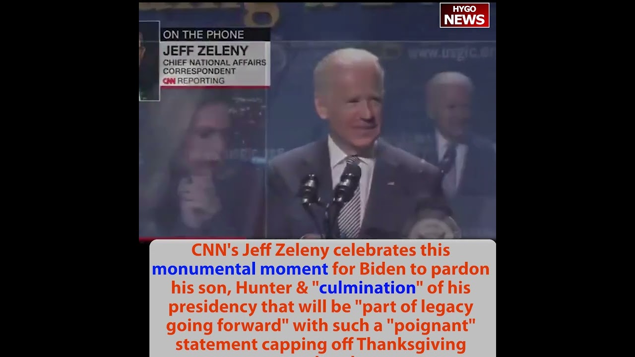 CNN’s Jeff Zeleny celebrates this “monumental moment” Biden to pardon Hunter & culmination, poignant