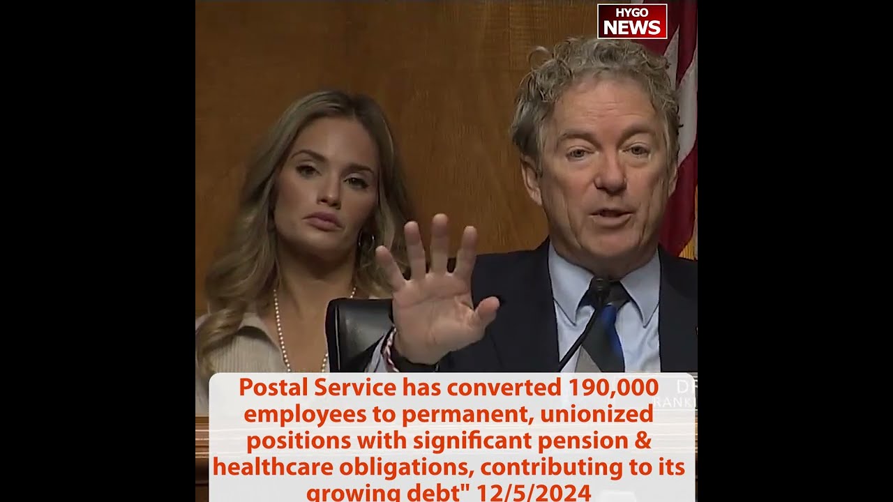 Sen Paul to Postmaster General: 80% volume down but increase employees with benefits? uncontrollable