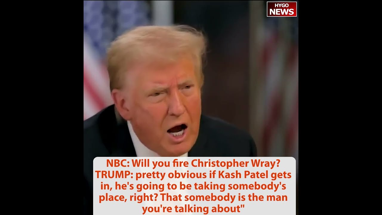 NBC: Will you fire Christopher Wray? Public lost faith in FBI; Autonomous robot at Mar-a-Lago