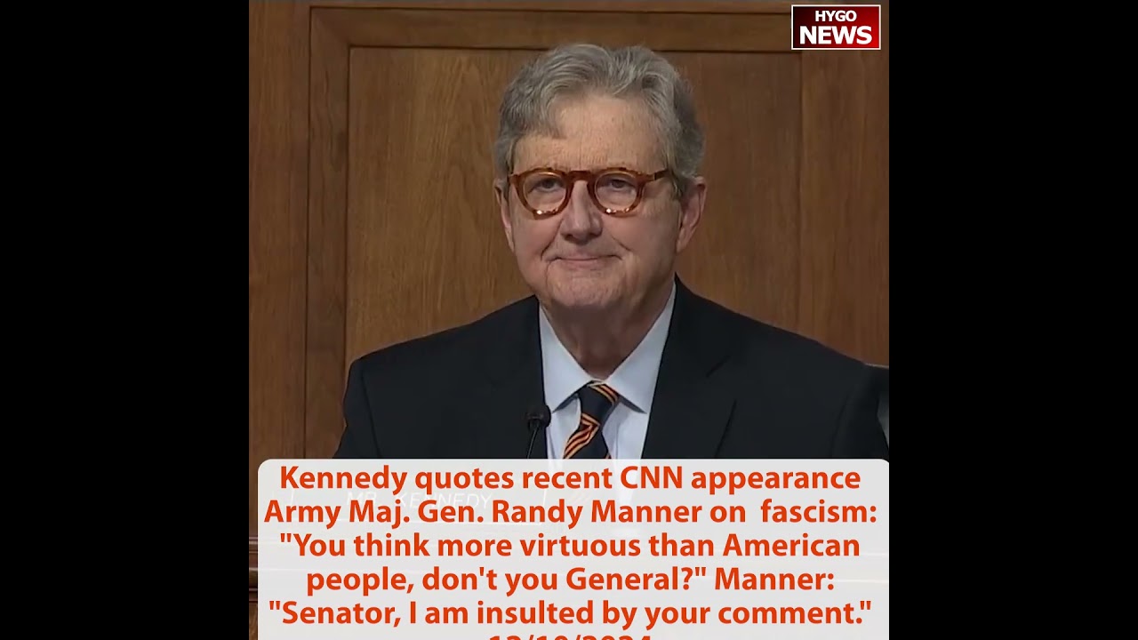 Kennedy: You think more virtuous than American people? A: Senator, I am insulted by your comment