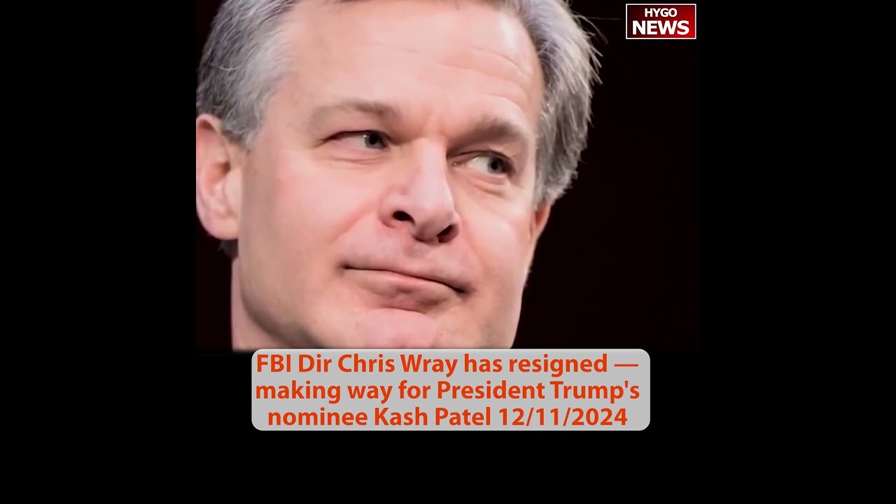 Trump: resignation of Wray great day for America; NBC Special Report on FBI Dir