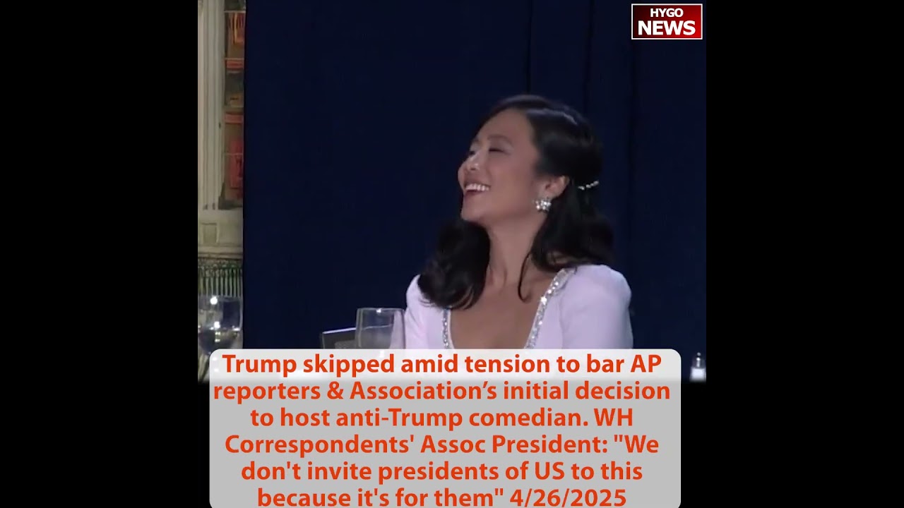 Indirectly calling out Trump Admin; skipped WH Correspondents’ Assoc dinner amid AP & comedian
