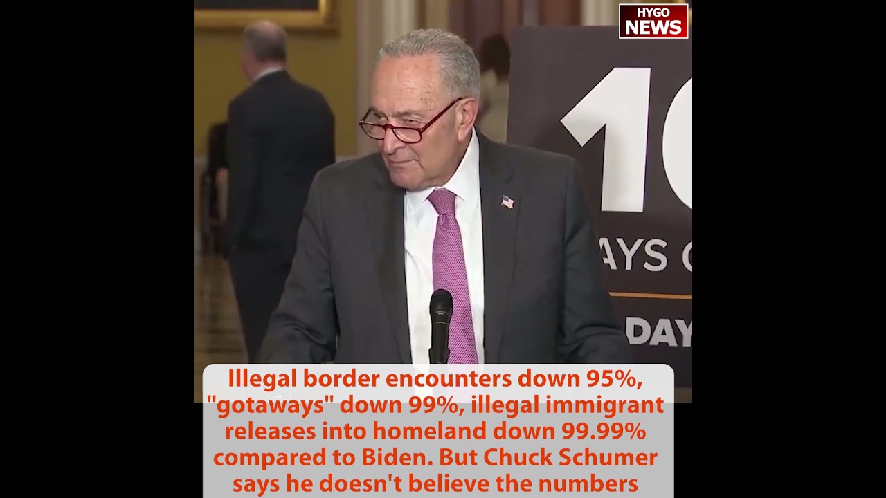 Trump on historic first 100 days: border was my number one, Chuck Schumer doesn’t believe numbers
