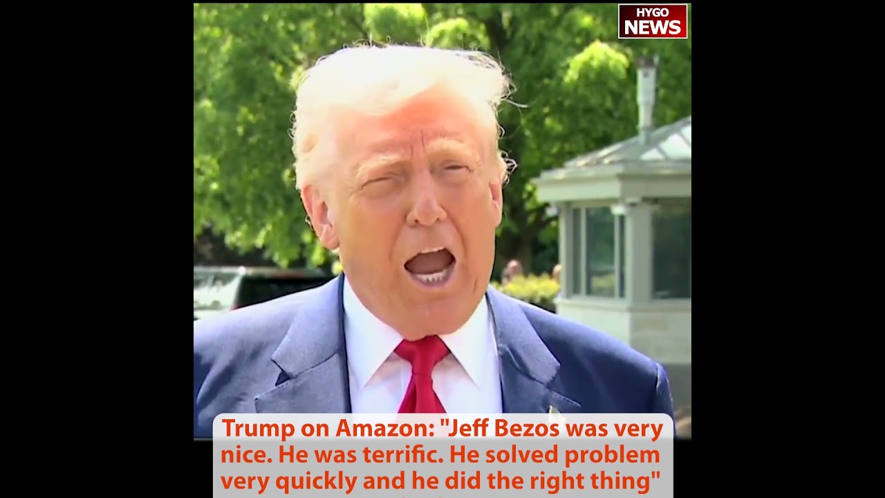Trump: I’d like to be pope, Jeff Bezos was very nice, solved problem quickly, did the right thing
