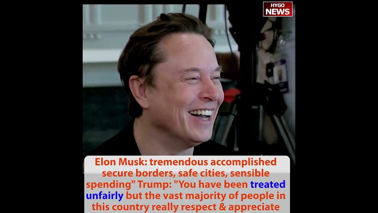 Trump: Musk been treated unfairly; We took over Biden’s mess, Core GDP up +3%, Investment 22%