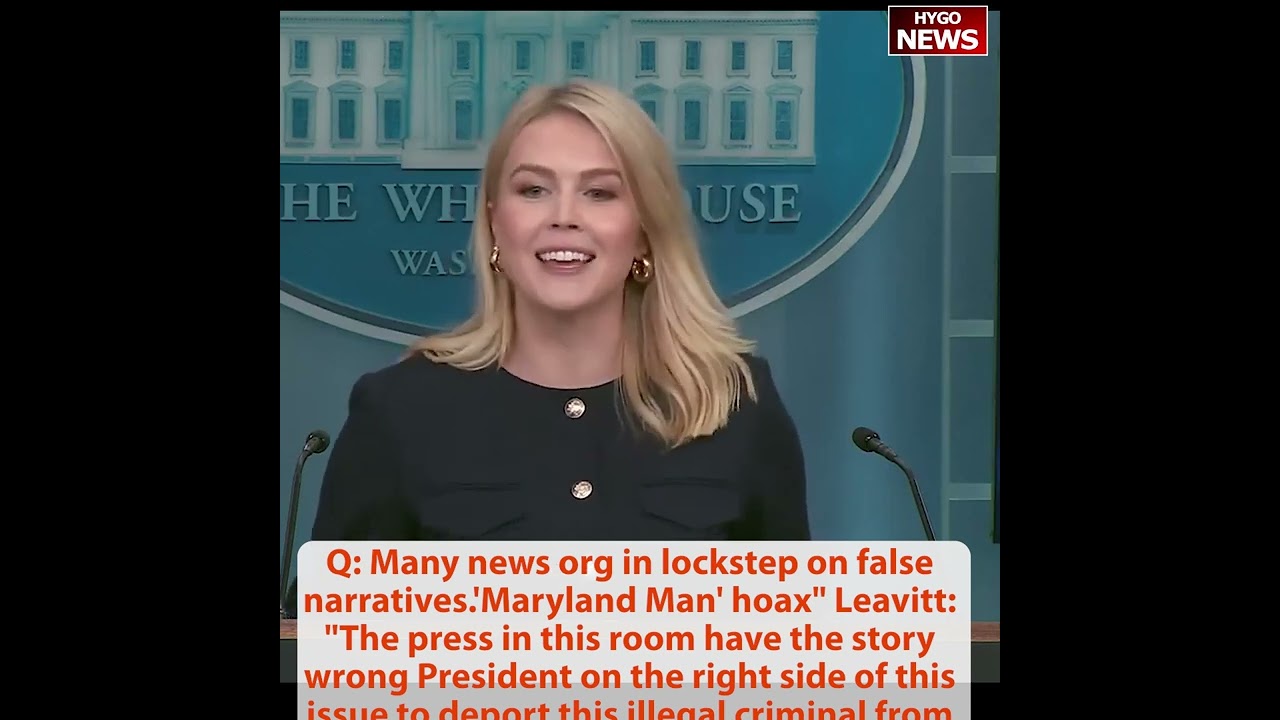 Q: Maryland Man’ hoax false narratives Leavitt: story wrong, border catch-release dropped 99.99%