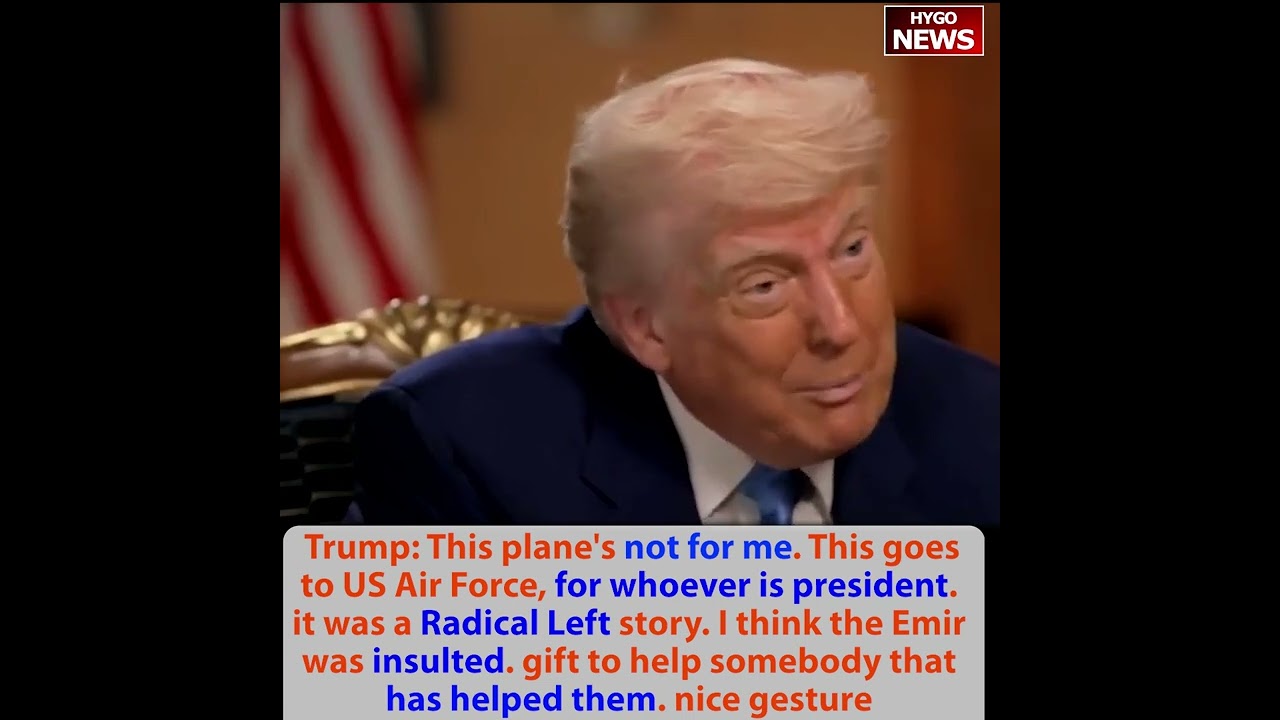 Trump: This plane’s not for me. for whoever is president. Radical Left story. Emir was insulted