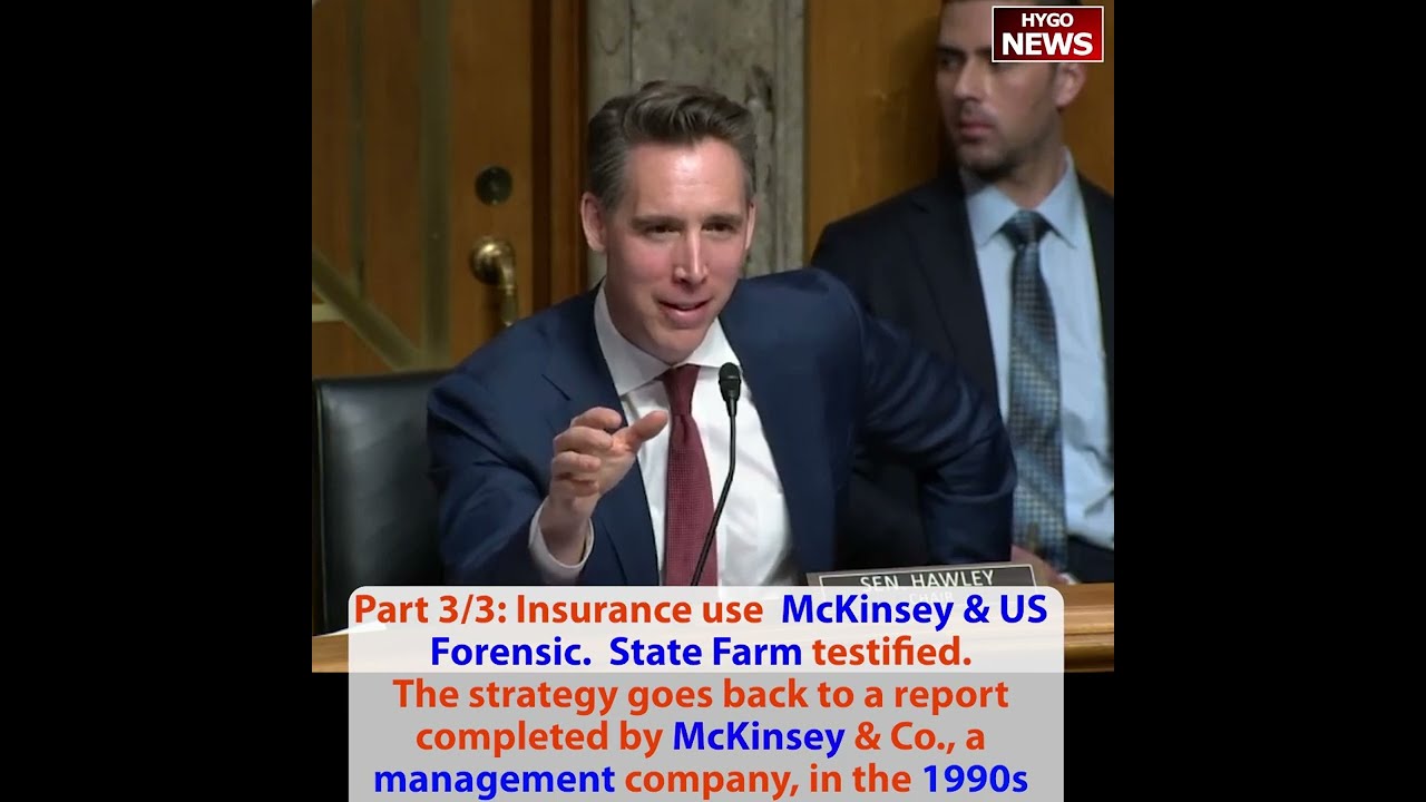 Insurance Companies use McKinsey 1990s & use US Forensic to deny or undervalue. State Farm testified