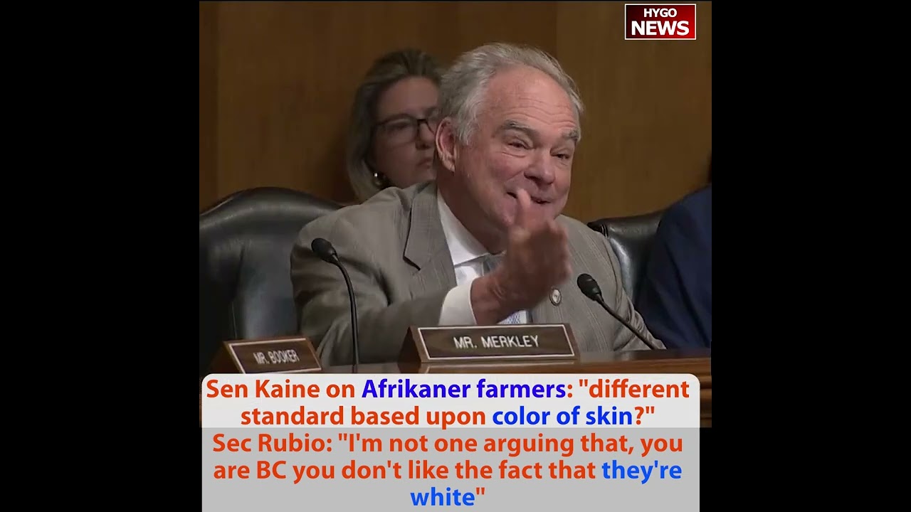 Kaine on Afrikaner farmers: different standard based upon color of skin? Rubio: you don’t like white