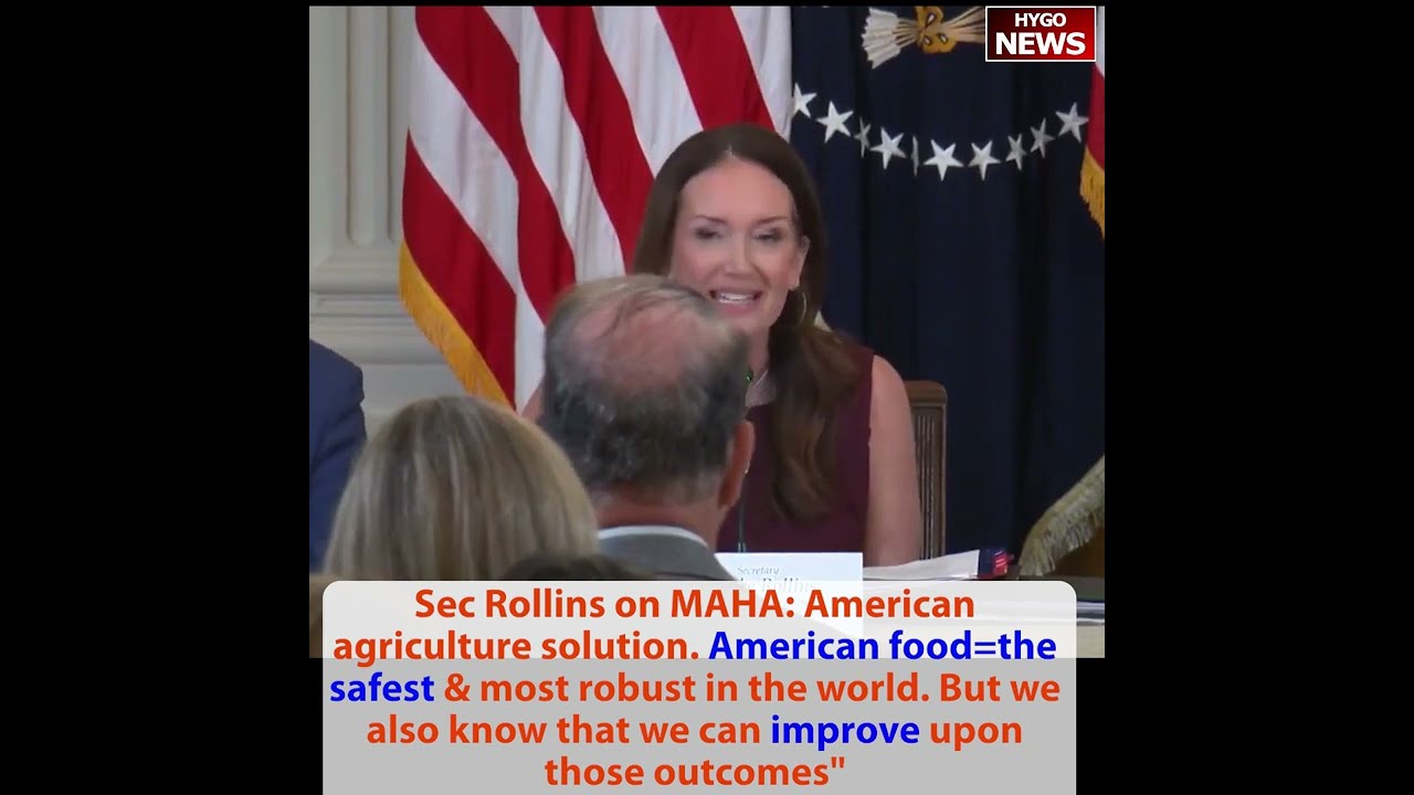 Rollins on MAHA: American agriculture solution. American food=safest & most robust in world. improve