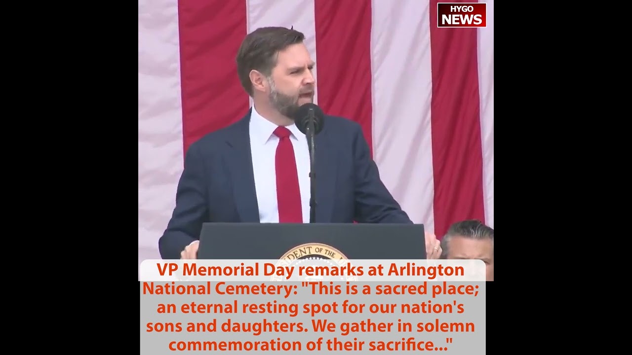 VP Memorial Day remarks at Arlington National Cemetery: sacred place; an eternal resting spot in