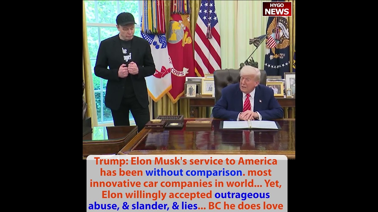 Trump presents Elon Musk with gold WH key, Musk’s service without comparison most innovative