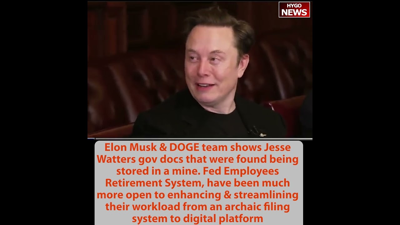Elon Musk: paper Docs stored in cave, Fed Employee Retirement System very prehistoric, like dinosaur