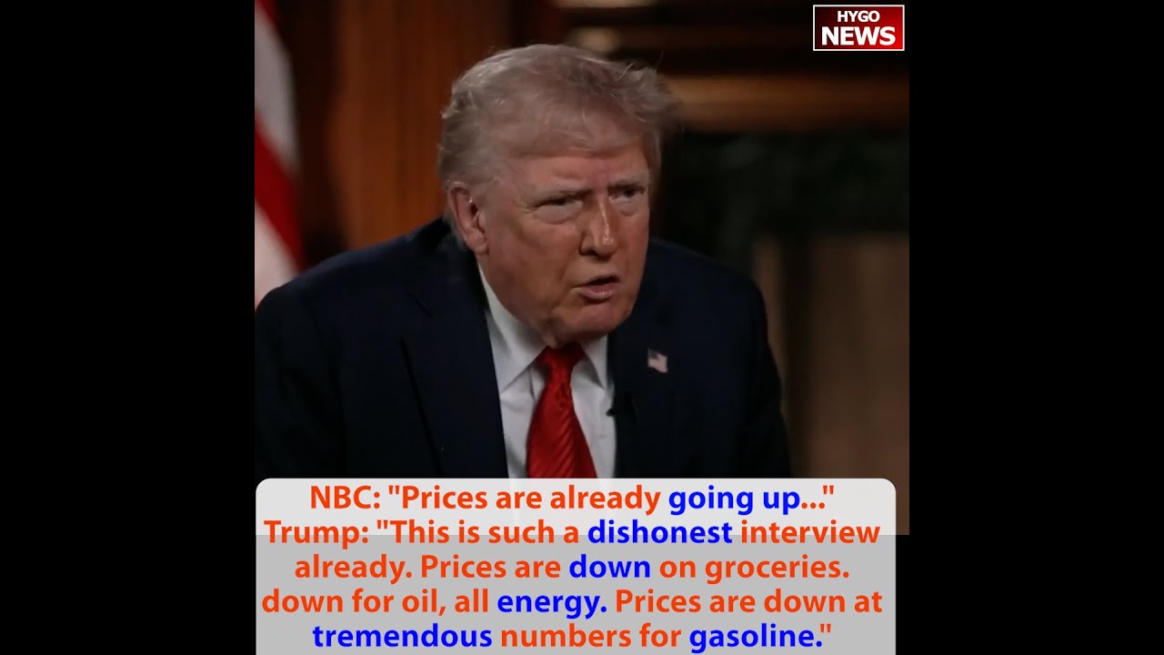 Trump: such dishonest interview Prices down; not remove Jerome Powell; lower China tariff Auto union