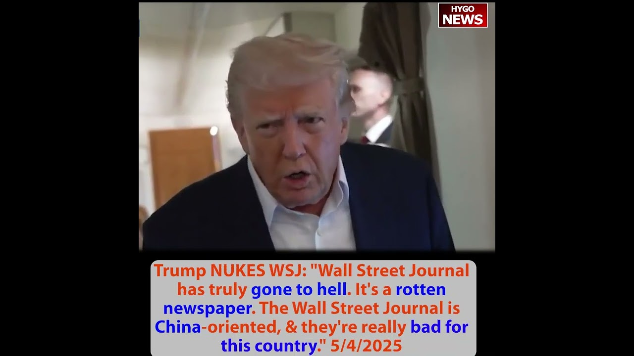 Trump: trade deals coming this week, I’m setting the deal; Wall Street Journal bad; Fake News Waltz