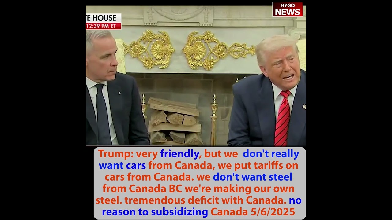 Trump: very friendly but we don’t really want cars & steel from Canada, no reason subsidizing Canada