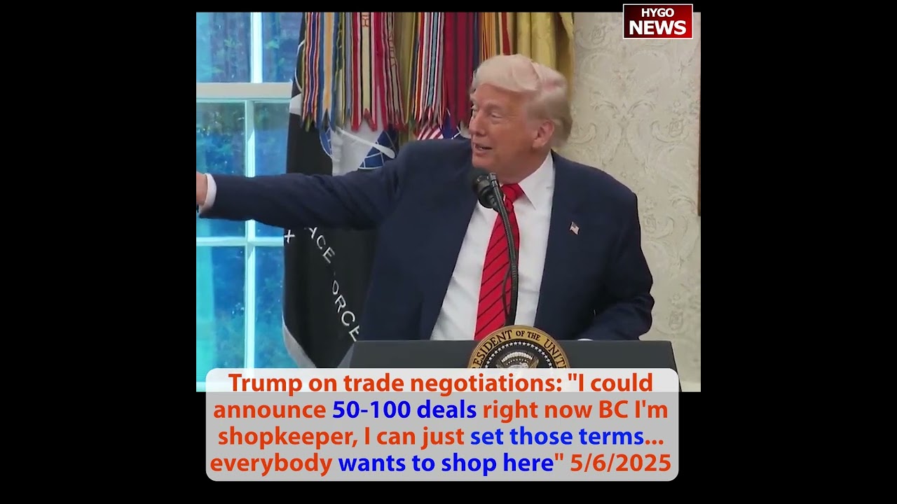 Trump Zings Mark Carney Never Become 51st State, trade negotiations everybody wants to shop here