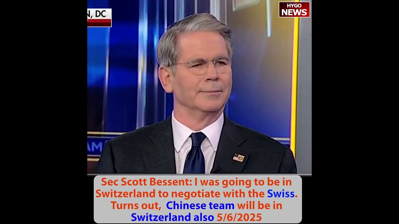 Bessent: Turns out Chinese will be in Switzerland also; Trump: really crunch time for Iran; grand