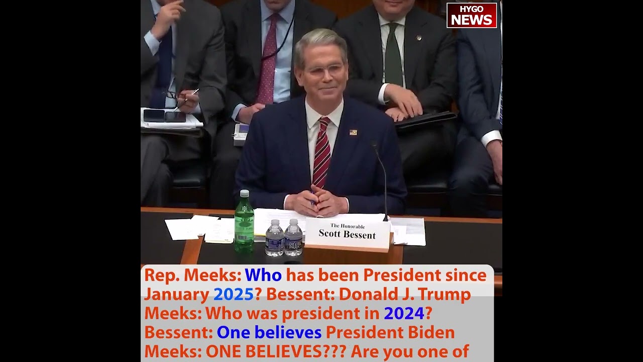 Rep Waters: “1st time we’ve met correct?” Bessent: No, ma’am Bahamas; trigger joke Dem FREAKS OUT