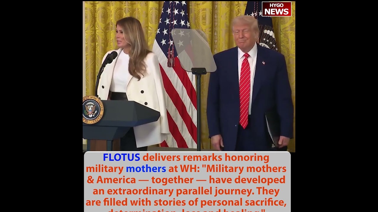 FLOTUS delivers remarks honoring military mothers; Trump: early but first to wish Happy Mother’s Day