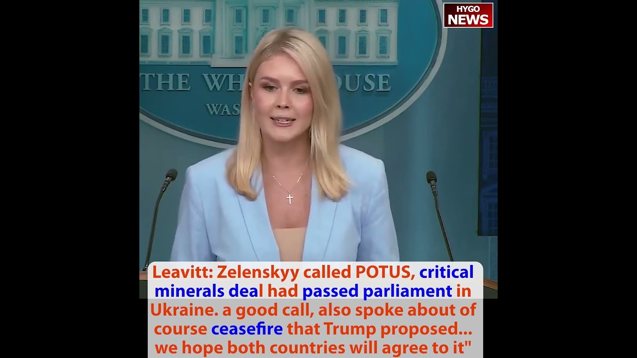 Leavitt on firing Librarian of Congress: quite concerning DEI; Bessent & China; Ukraine deal passed