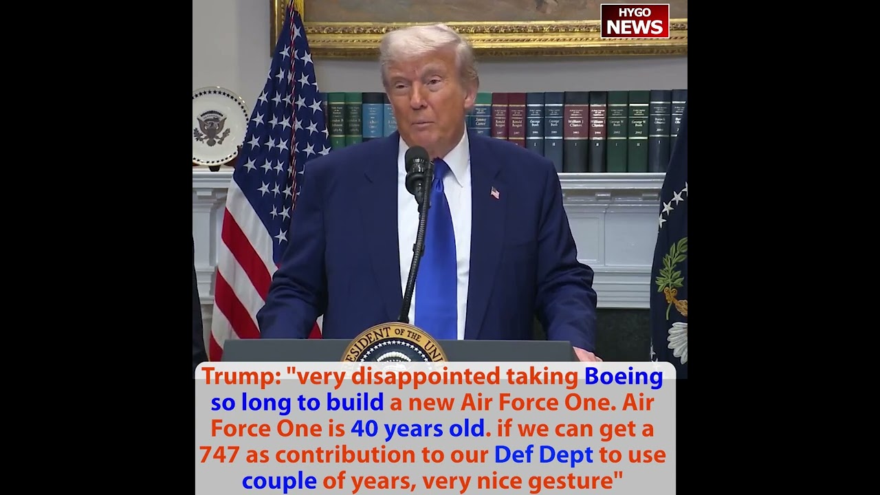 Trump: Boeing so long to build new. 40 years old. very nice gesture contribution to Def Dept