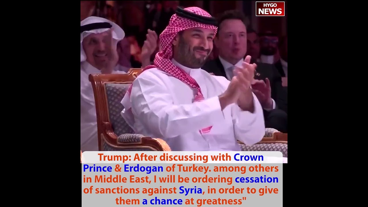 Trump: My preference always peace & partnership, cessation Syria sanctions; Amazon, Oracle, A.M.D