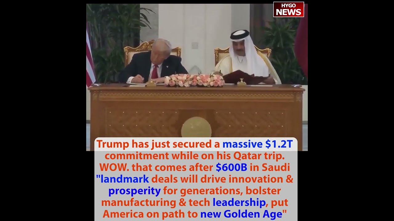 Trump just secured a massive $1.2T commitment while on his Qatar trip. WOW. that comes after $600B