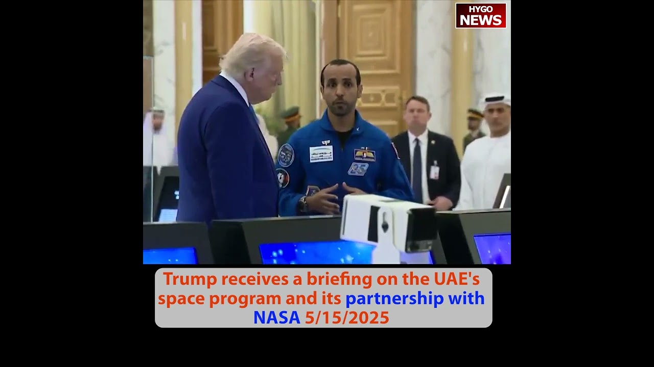 President of UAE awarding highest civilian honor Order of Zayed to Trump; UAE partnership with NASA