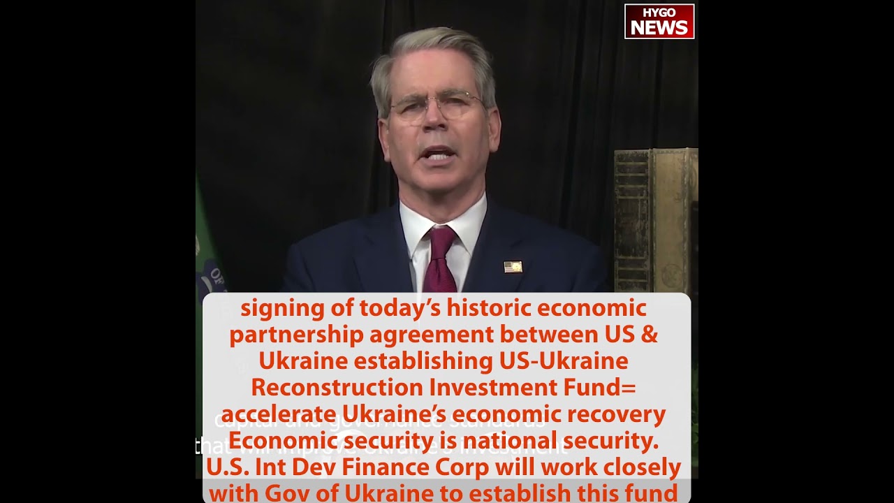 Signing historic economic partnership agreement US-Ukraine Reconstruction Investment Fund
