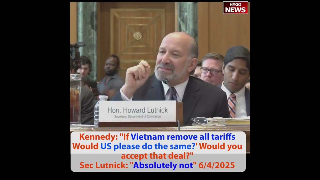 Ed Sec: teach accurately; Kennedy: If Vietnam remove all tariffs Would US do same? A: Absolutely not