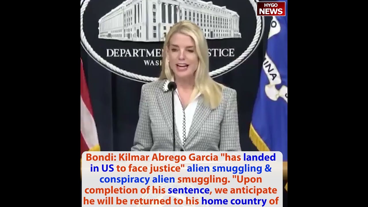 Pam Bondi: Kilmar Abrego Garcia: has landed in US; Dem Maryland Man; Econ: MUCH BETTER THAN EXPECTED