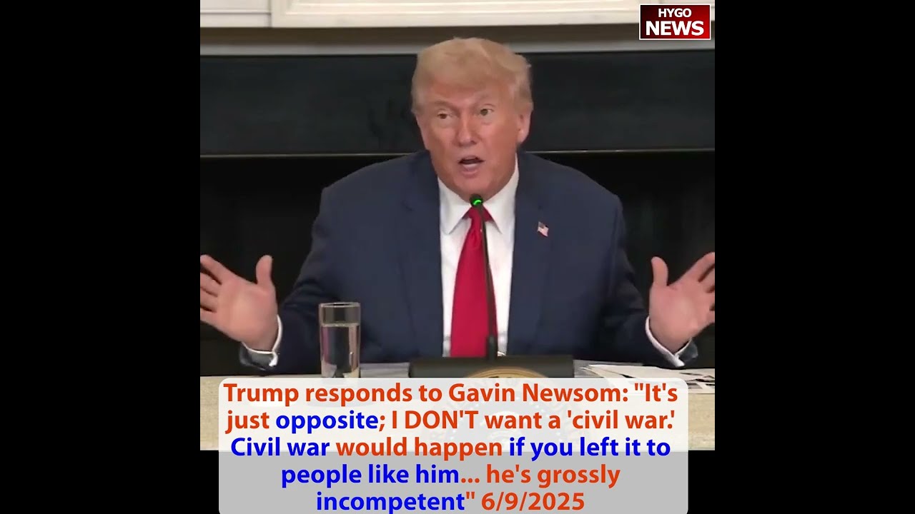 Trump responds to Newsom: opposite, I DON’T want civil war; Uber CEO Dara: support No Tax on Tips