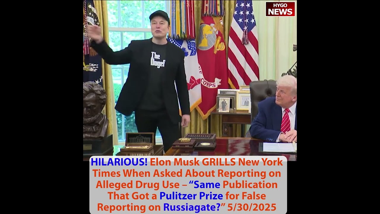 HILARIOUS! Elon Musk GRILLS NYT Pulitzer Prize & Russiagate; Crazy Nancy One Big Beautiful Bill