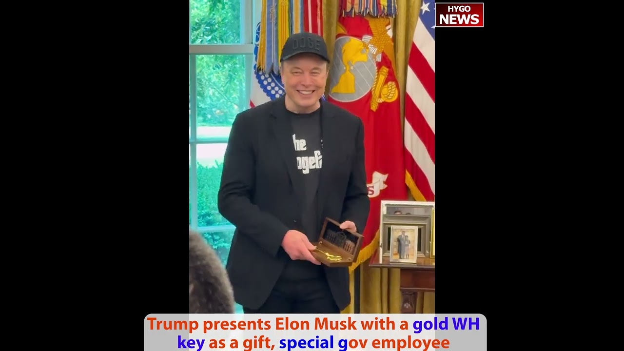Laughter Trump Hilarious Marital Advice to French Macron, Who Got Slapped By Wife; Musk gold WH key